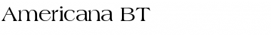 Americana Roman Font Title Preview