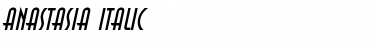 Anastasia Italic Font Title Preview
