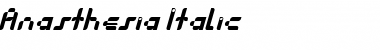 Anasthesia Italic Font Title Preview