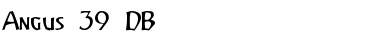 Angus 39 DB Normal Font Title Preview