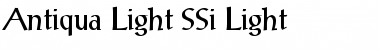 Antiqua Light SSi Light Font Title Preview