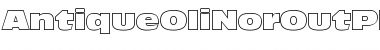 AntiqueOliNorOutPReg Regular Font Title Preview