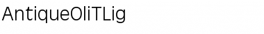 AntiqueOliTLig Regular Font Title Preview