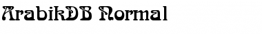 ArabikDB Normal Font Title Preview