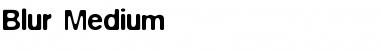 Blur Medium Font Title Preview