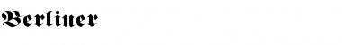 Berliner Regular Font Title Preview