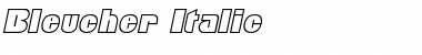 Bleucher Italic Font Title Preview