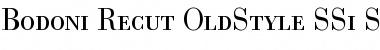 Bodoni Recut OldStyle SSi Small Caps Font Title Preview