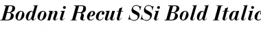Bodoni Recut SSi Bold Italic Font Title Preview