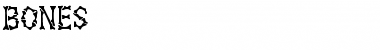 BONES Normal Font Title Preview