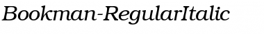 Bookman RegularItalic Font Title Preview