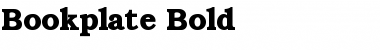 Bookplate Bold Font Title Preview