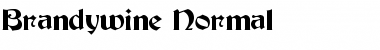 Brandywine Normal Font Title Preview