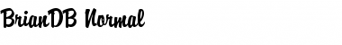 BrianDB Normal Font Title Preview