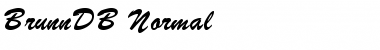 BrunnDB Normal Font Title Preview