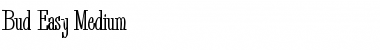 Bud Easy Medium Font Title Preview