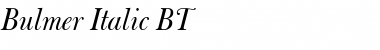 Bulmer Italic Font Title Preview