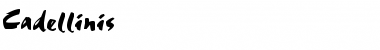 Cadellinis Regular Font Title Preview
