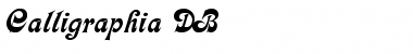 Calligraphia DB Medium Font Title Preview