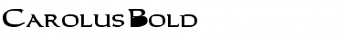 Carolus Bold Font Title Preview