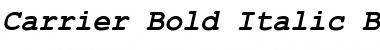 Courier New Bold Italic Font Title Preview