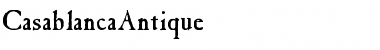 CasablancaAntique Regular Font Title Preview