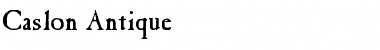 Caslon Antique Regular Font Title Preview