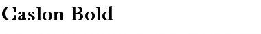 Caslon Bold Font Title Preview