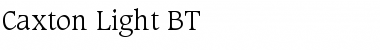 Caxton Light Font Title Preview