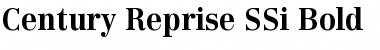 Century Reprise SSi Bold Font Title Preview