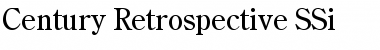 Century Retrospective SSi Regular Font Title Preview