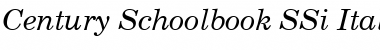 Century Schoolbook SSi Italic Font Title Preview