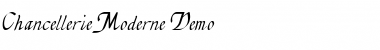Chancellerie Moderne Demo Regular Font Title Preview