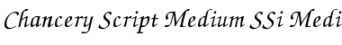 Chancery Script Medium SSi Medium Font Title Preview