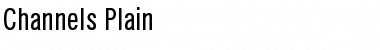Channels Plain Font Title Preview