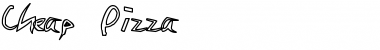 Cheap Pizza Regular Font Title Preview