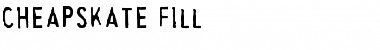 Cheapskate Fill Font Title Preview