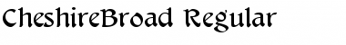 CheshireBroad Regular Font Title Preview