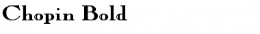 Chopin Bold Font Title Preview