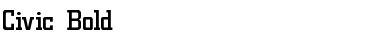 Civic Bold Font Title Preview