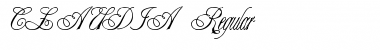 CLAUDIA Regular Font Title Preview