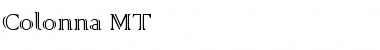 Colonna MT Regular Font Title Preview