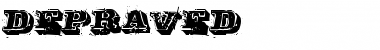 Depraved Regular Font Title Preview