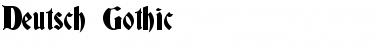 Deutsch Gothic Normal Font Title Preview