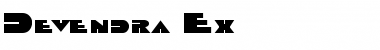 Devendra Ex Regular Font Title Preview