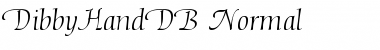 DibbyHandDB Normal Font Title Preview