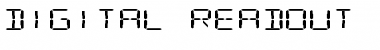 Digital Readout ExpUpright Regular Font Title Preview