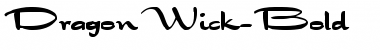 DragonWick-Bold Regular Font Title Preview