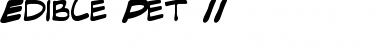 Edible Pet II Regular Font Title Preview