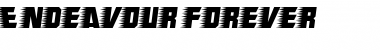 Endeavour forever Regular Font Title Preview